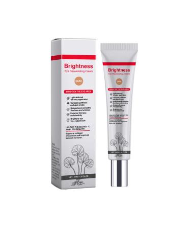 Cc Eye Cream with Centella Asiatica - 3 in 1 Full Coverage Anti-Dark Circles Cc Cream - Moisturizing, Brightening and Tinted Corrector - SPF 20 Sun Protection (Dark)