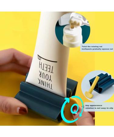 A&H Zhier 2 Pack Plastic Toothpaste Squeezer - Blue Square Tube Squeezer for Efficient Toothpaste Dispensing | Manual Toothpaste Saver and Stand-Up Holder - Buy Online on GoSupps.com