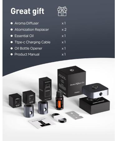 Premium Waterless Nebulizing Diffuser for Essential Oils - Cordless Portable & Super Quiet | Includes 30ml Oil & 2 Caps - Buy Online on GoSupps.com