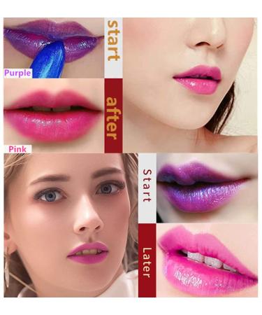 Go Ho Blue Magic Lipstick Shimmer Color Changing Lip Balm for Women 0.12oz - Nutritious Tinted Lip Stain - Labiales Magicos - Moisturizing Lasy Lipstick - 1 PC Magic - Buy Online on GoSupps.com