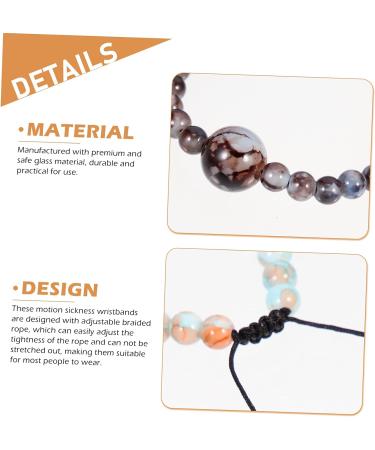 Healifty 6pcs Motion Sickness Braided Bracelet Set for Girls | Woven Friendship Bracelets | Boho Decor Hand Wrist Decor | Anti-Nausea Glass Bead Bracelet - Buy Online on GoSupps.com