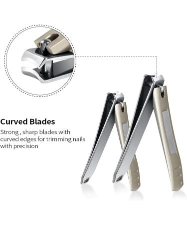 UNbit Nail Clipper Nail Clippers Set Stainless Steel Nail Cutter Professional Finger Toe Pedicure Manicure for Women Men - Buy Online on GoSupps.com