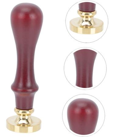 WOONEKY 2 Pcs Dispensing Plate Tool Vintage Wax Seal Stamp Handle Cosmetic Accessory Stamper Wooden Handle - Buy Online on GoSupps.com