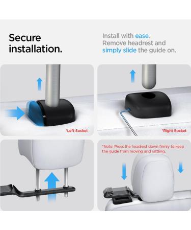 Buy Spigen Tesla Model Y Car Rear Seat Safety Belt Clip Accessories - Vehicle Seat Belt Adjuster 2 Pack - Black for Safety & Comfort - Buy Online on GoSupps.com