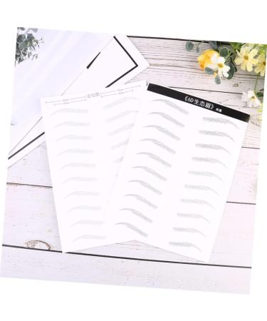 FOMIYES 6 Sheets Pairs Black Makeup Stick-on Brows Eyebrow Makeup Tools Eyebrow Stickers 3d Artificial Patch - Buy Online on GoSupps.com