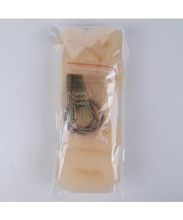 Teenitor Blonde Hair Donut Bun Maker Set - 7pcs Hair Bun Rings with Elastic Bands and Hair Pins for Ballet, Girls, Kids - Buy Online on GoSupps.com