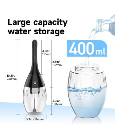 Anal Douche Enema Bulb - 5 Speeds Anti Backflow Colon Cleanse for Men - Shower Connected Douching - Black - Buy Online on GoSupps.com