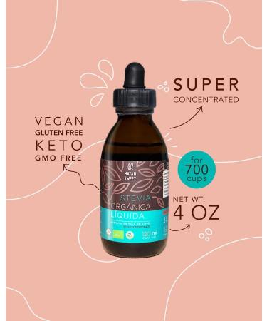 Organic Stevia Leaf Extract 4 oz - Sweeten 700 Cups Naturally | Pure Mayan Sweetness - Buy Online on GoSupps.com