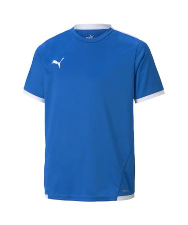 PUMA Unisex Kids Shirt 164 Electric Blue Lemonade-puma White