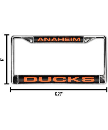 Anaheim Ducks NHL Chrome Laser License Frame - Car/Truck/SUV Accessory - Buy Online on GoSupps.com