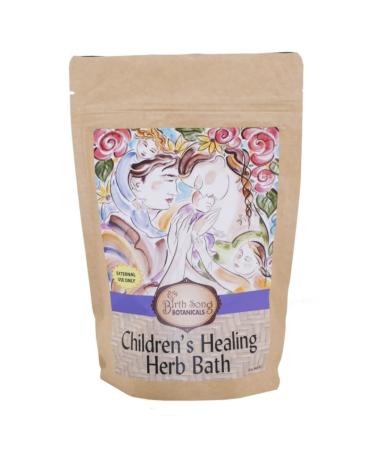 Birth Song Botanicals Children's Healing Herb Bath for Soothing Allergy Herbal Cold & Respiratory Immune Support 8oz Bag