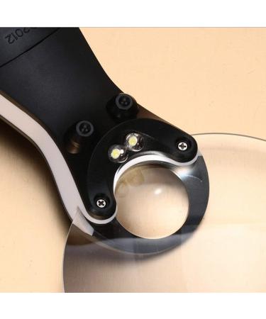 Led Glass Handheld Illuminated Magnifier Lighting Reading with Lamp 3X 6X HD Lens Acric Loupe for Read Books Newspaper Maps Needlework Repair Black Made in China - Buy Online on GoSupps.com