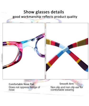 Cojwis 4 Pack Women s Reading Glasses - Stylish Designs with Spring Hinges | Mixed Colors 0.75x Readers - Buy Online on GoSupps.com