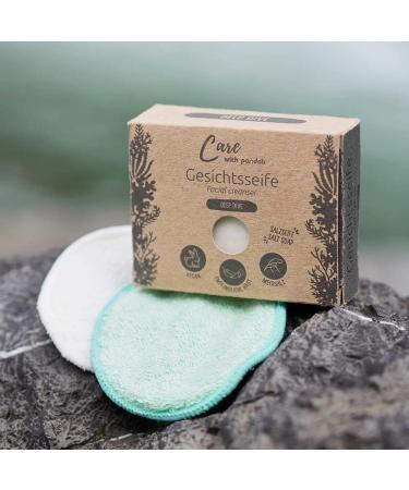  pandoo pandoo Face Soap Deep Dive Natural Salt Soap 100g Solid Soap for Men and Women Plastic Free and Vegan - Buy Online on GoSupps.com