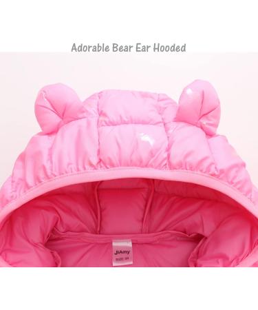 Pink Hooded Toddler Puffer Coat | Kids Winter Jacket for Boys & Girls 4-5 Years | Lightweight & Waterproof Outwear - Buy Online on GoSupps.com