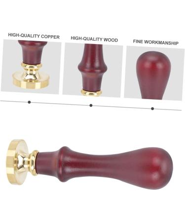 CANIGHT 2 Pcs Dispensing Plate Tool Vintage Envelopes Pressed Powder Stamper Wax Seal Stamp Wooden Handle - Buy Online on GoSupps.com