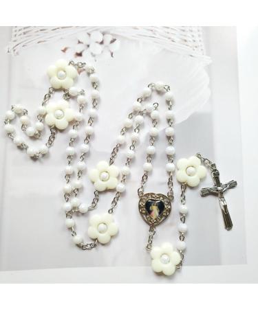 Shop Oralgo's Unique White Pearl Necklace - Stylish Cross Trailer Chain & Crucifix Accessory for International Shipping - Buy Online on GoSupps.com