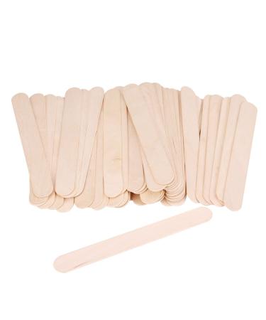50pcs Wooden Wax Spatula - Disposable Facial Mask & Hair Removal Applicator | Best Quality Tongue Depressor for Spa & Home Use - Buy Online on GoSupps.com