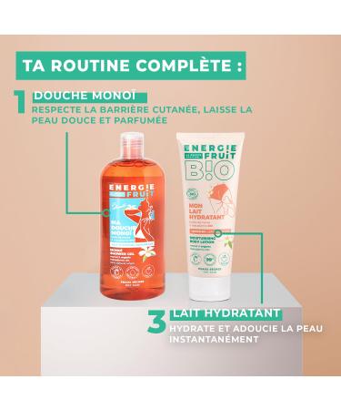 Buy ENERGY FRUIT Moisturizing Body Milk | Organic Monoi & Macadamia Oil | Vegan | 200ml | Ecocert Certified | International Shipping - Buy Online on GoSupps.com