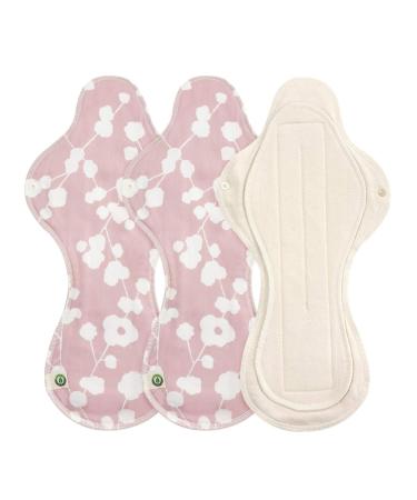 think ECO FDA Registered Printed Integral Type Pad 3p Organic Reusable Cotton Pads Menstrual Pads Sanitary Napkins Many Pattern 3 Pads. (Color Size) (Shabby Chic Night Pad Puls)