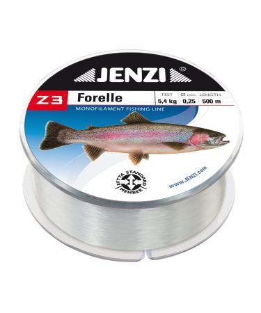 Jenzi fishing line Z3 Line Trout 0.28mm 5.6 kg 500m - Buy Online on GoSupps.com