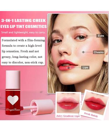 6 Colors Lip Tint Stain Set - Korean Charm Kiss Lip Gloss with Plumping Liquid Lipstick - Long Lasting, Waterproof and High Pigment - Multi-Use Lip and Cheek Tint for Vivid Makeup Looks - Buy Online on GoSupps.com