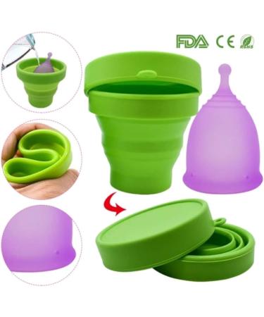 Buy Furuize Sporti Menstrual Cup with Sterilization Cup - 100% Medical Soft Silicone Prevents Infections & Strengthens Pelvic Floor - 1 Pack - Buy Online on GoSupps.com