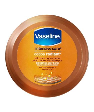 Vaseline Intensive Care Cocoa Radiant Smoothing Body Butter with Pure Cocoa Butter NET WT. 8 OZ / 227g