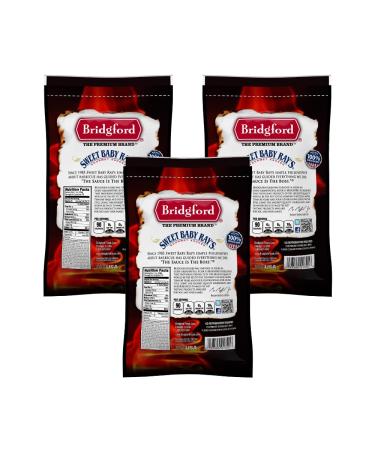 Bridgford Sweet Baby Ray's High Protein Beef Jerky 10 oz (Pack of 3) - Low Carb, Low Calorie, Keto Friendly Snack, Sweet Teriyaki Flavor - Buy Online on GoSupps.com