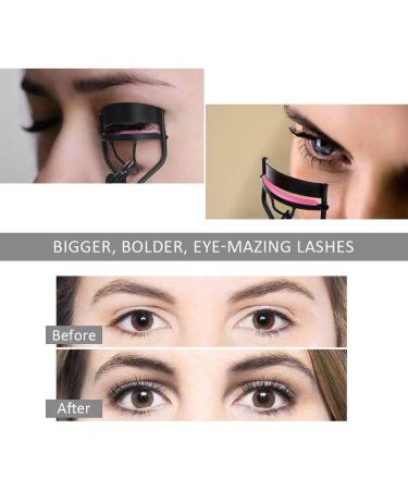 Eruinfang Eyelash Pliers & Lash Curler - Pain-Free Professional Tool for Perfectly Curved Eyelashes | Includes 10 Silicone Pads | Purple & Black - Buy Online on GoSupps.com