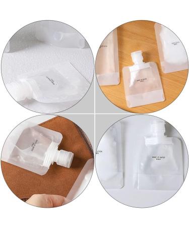 KALLORY Travel Size Refillable Squeeze Pouch 30ml Stand Up Toiletry Lotion Gel Bags - 15pcs/17pcs/30ml - Buy Online on GoSupps.com