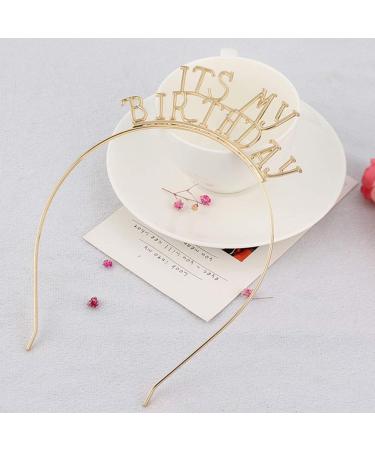 PrettyZoom Birthday Crown Hairband - Stylish Alloy Headdress for Women & Girls | Birthday Party Accessories - Buy Online on GoSupps.com