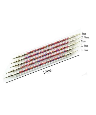 5pcs Professional Nail Art Brush Set - Reusable Drill Pen & Dot Tool for Stunning Designs - International Shipping Available - Buy Online on GoSupps.com