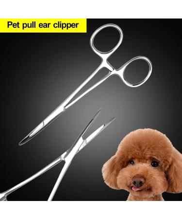 Pet Ear Locking Forceps - Strong Dog Grooming Tweezers for Effective Ear Hair Removal | Animal Care Scissor Tool - Buy Online on GoSupps.com
