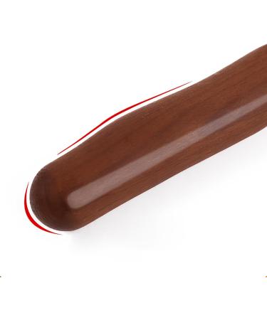 Gua Sha Stick - 20 Pearl Trigger Point Massager for Lymphatic Drainage & Muscle Relief | Beech Wood Therapy Tool - Buy Online on GoSupps.com