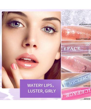 ARTIFUN Lip Plumper Gloss Set 6 Colors Lip Plumping Lipsticks for Women Glass Shine Moisturizer Lip Balm Lip Gloss Set - Buy Online on GoSupps.com
