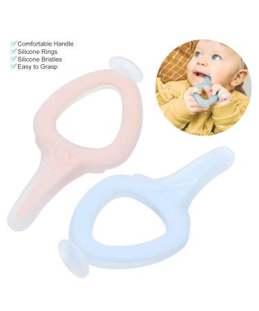 Portable Baby Toothbrush | Safe Silicone Infant Tooth Care | Dentist Recommended for Toddlers - Buy Online on GoSupps.com