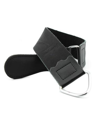 Razor sharpening leather strap with handle for sharpening razor blades 24 inches long and 2 inches wide