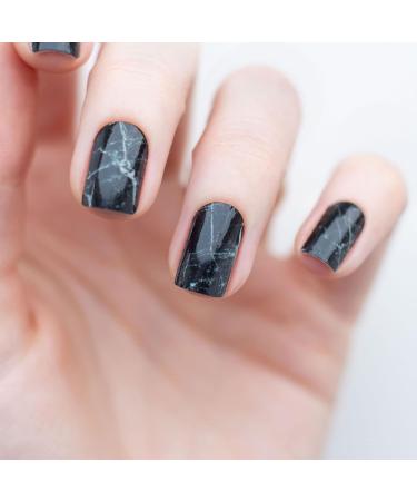 Avoa Beauty Lost Marbles Nail Film - Black & White Marble Nail Art Design | Long-Lasting Self-Adhesive Nail Wraps - Buy Online on GoSupps.com