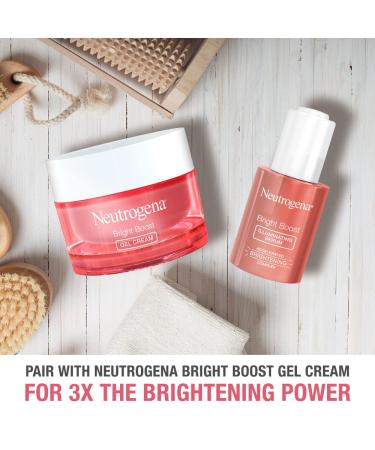 Neutrogena Bright Boost Illuminating Face Serum | Neoglucosamine & Turmeric | Even Skin Tone | Reduce Dark Spots | 1 Fl Oz - Buy Online on GoSupps.com