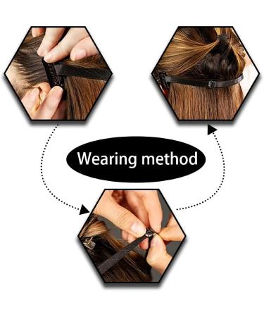 2 Pieces Face Lift Tape Adjustable Facelift Bands with Clips Facelift Straps Eyelids Lift Hair Band for Women Girls Face Shaping (black) - Buy Online on GoSupps.com