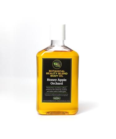 Mia More Oils Botanical Beauty Blend Luxurious Body Oil for Women 8 oz | Natural Moisturizer with Jojoba Coconut & Vitamin E Oils | Hydrates & Nourishes Dry Sensitive Skin | Honey Apple Orchard