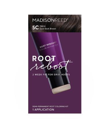 Madison Reed Root Reboot Demi-Permanent Root Touch Up, Cool Dark Brown - 5C Trevi, 10 Minute Root Coverage to Blend Grays, Ammonia-Free, Single Use Trevi 5C