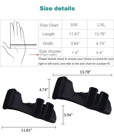 Soft Stroke Resting Hand Splint | Carpal Tunnel Wrist Brace | Night Immobilizer & Finger Stabilizer for Arthritis & Tendonitis - Right Medium - Buy Online on GoSupps.com