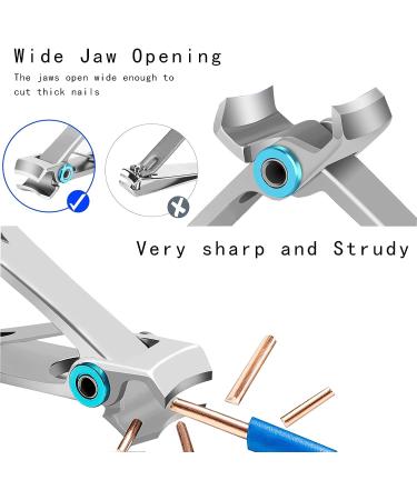 Nail Clippers Set - Professional Toenail and Fingernail Clippers for Thick Nails - Men and Women Friendly - Buy Online on GoSupps.com