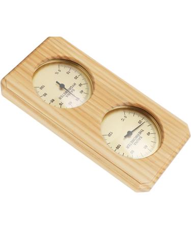 Sauna Thermometer Hygrometer | 2 in 1 Hygrothermograph with Golden Plate for Bathroom | Accurate Humidity & Temperature Measurement - Buy Online on GoSupps.com