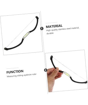 Hemoton 3pcs Bow Eyebrow Ruler Eyebrow Ruler Tool Stainless Steel Eyebrow Trimming Positioning Ruler - Buy Online on GoSupps.com