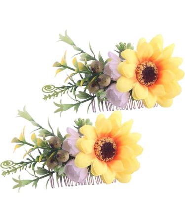 FRCOLOR Wedding Hair Comb Bridal Headpiece for Wedding Bridal Comb Hair Accessories with Flowers Headpiece for Bride Wedding Hair Clip Tiara European and American Hair High - Buy Online on GoSupps.com