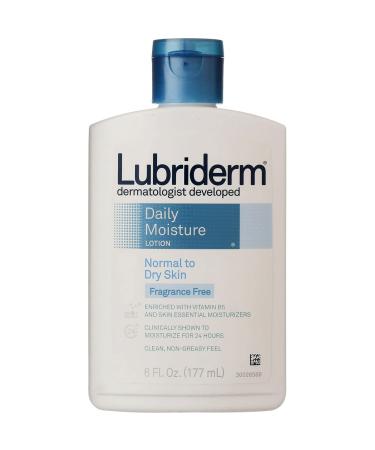 Lubriderm Lot Ff Size 6z Lubriderm Daily Moisture Lotion For Normal To Dry Skin Fragrance Free