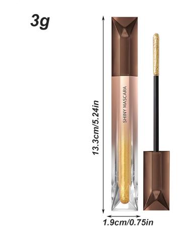 Glitter mascara for women glitter mascara for eyelashes - Smudge-proof lengthening and volumizing mascara high-color rendering eyelash cosmetics waterproof lifting mascara curling multi-effect - Buy Online on GoSupps.com